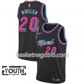 Canotte Bambino Miami Heat Justise Winslow 20 2018-19 Nike City Edition Nero Swingman